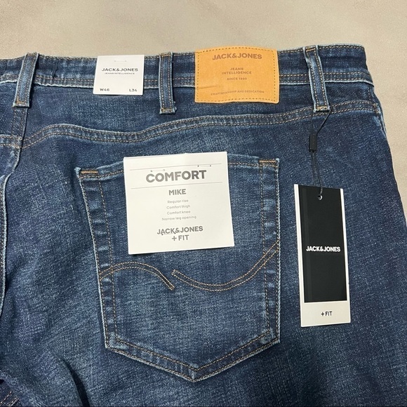 JACK & JONES NWT Mike Original Plus Size Comfort Fit Jeans - Picture 6 of 9